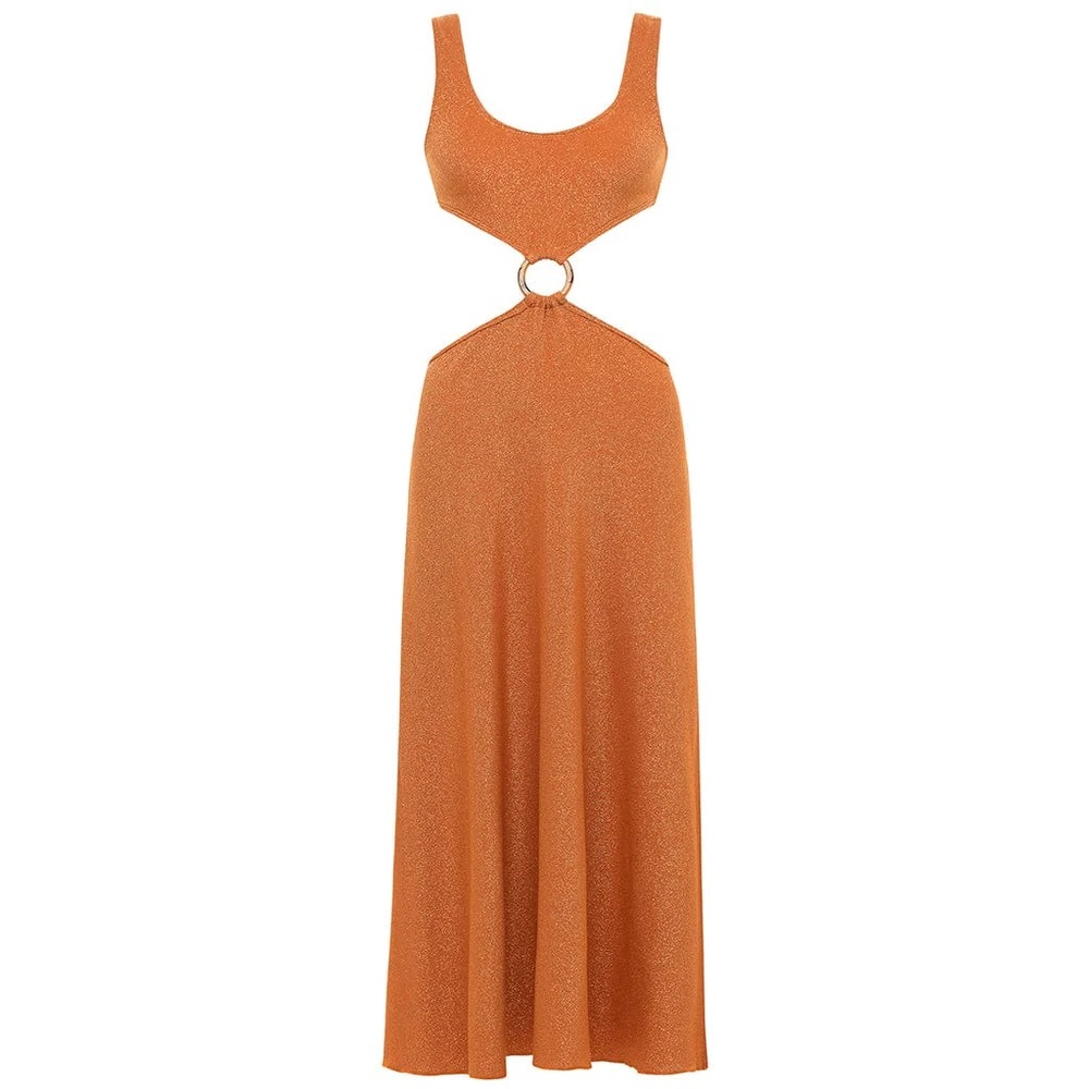 Montce orange shimmer dress